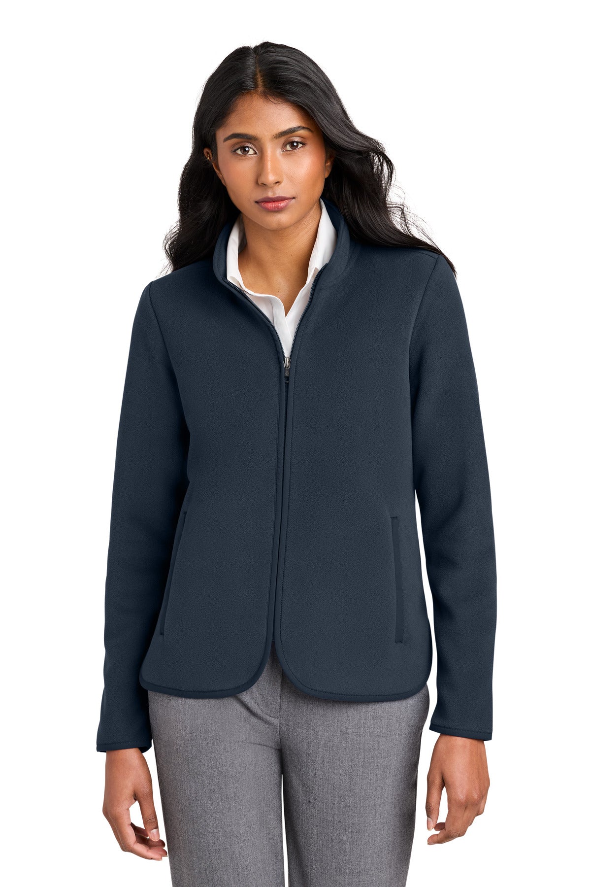 Brooks Brothers Women's Fleece Jacket BB18611 - EMBROIDERED