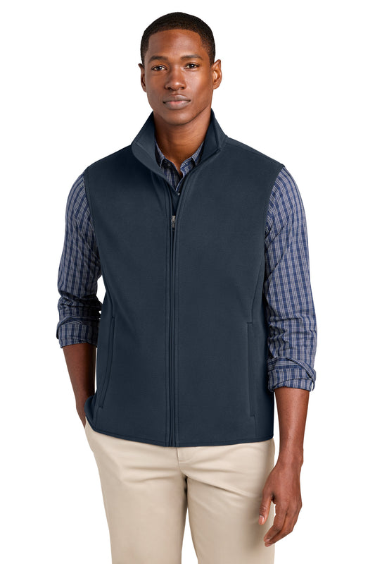 Brooks Brothers Fleece Vest BB18614 - EMBROIDERED