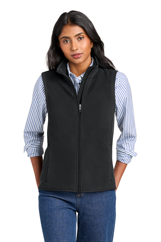 Brooks Brothers Women's Fleece Vest BB18615 - EMBROIDERED