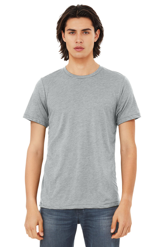 BELLA+CANVAS  Unisex Triblend Short Sleeve Tee. BC3413 - EMBROIDERED