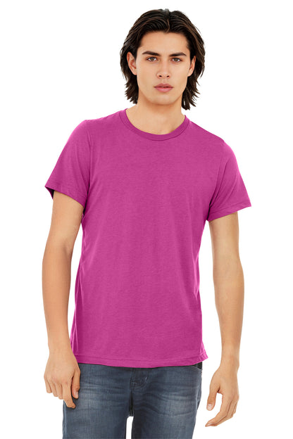 BELLA+CANVAS  Unisex Triblend Short Sleeve Tee. BC3413 - EMBROIDERED
