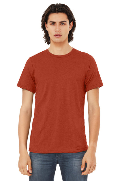 BELLA+CANVAS  Unisex Triblend Short Sleeve Tee. BC3413 - EMBROIDERED