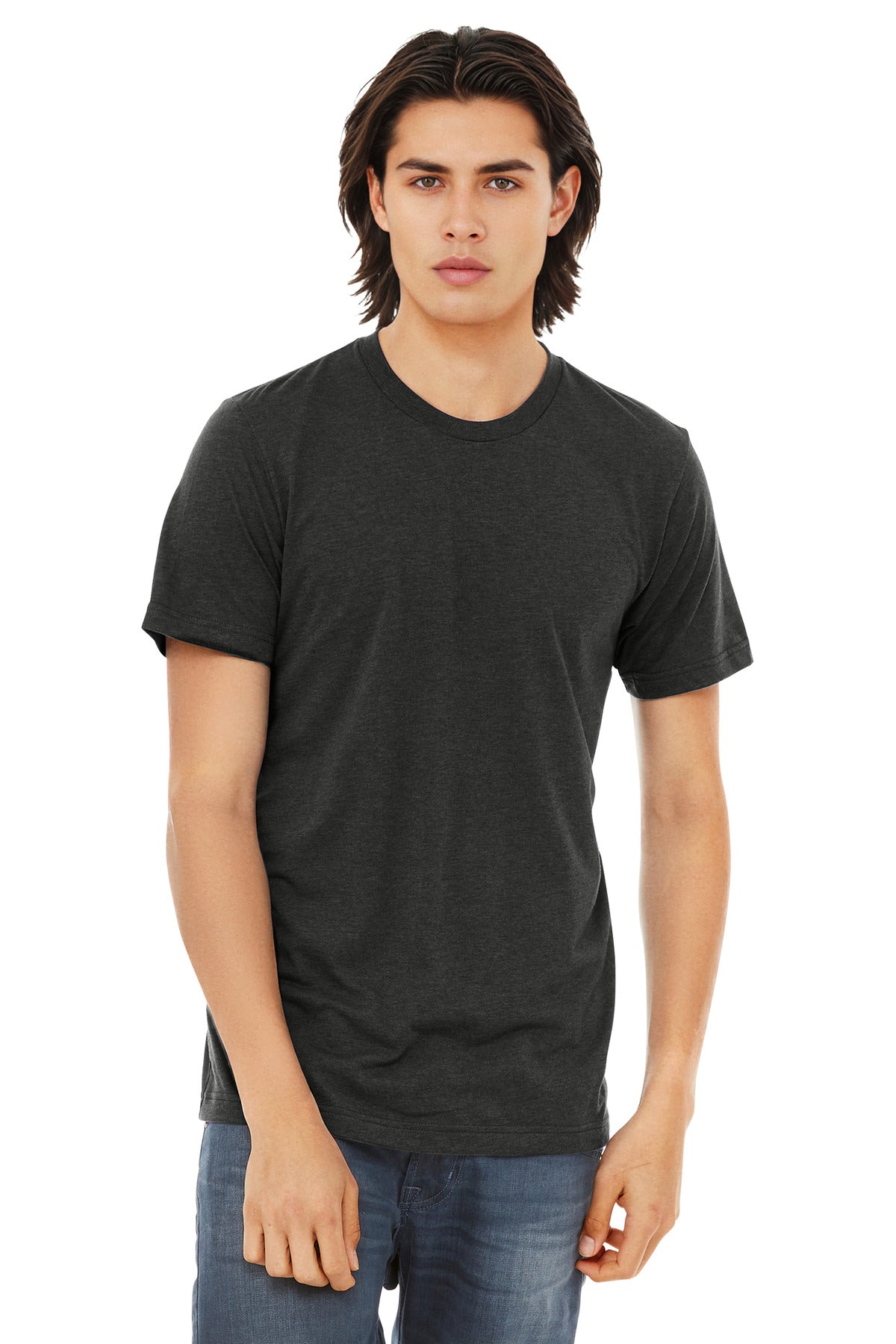 BELLA+CANVAS  Unisex Triblend Short Sleeve Tee. BC3413 - EMBROIDERED