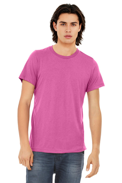 BELLA+CANVAS  Unisex Triblend Short Sleeve Tee. BC3413 - EMBROIDERED