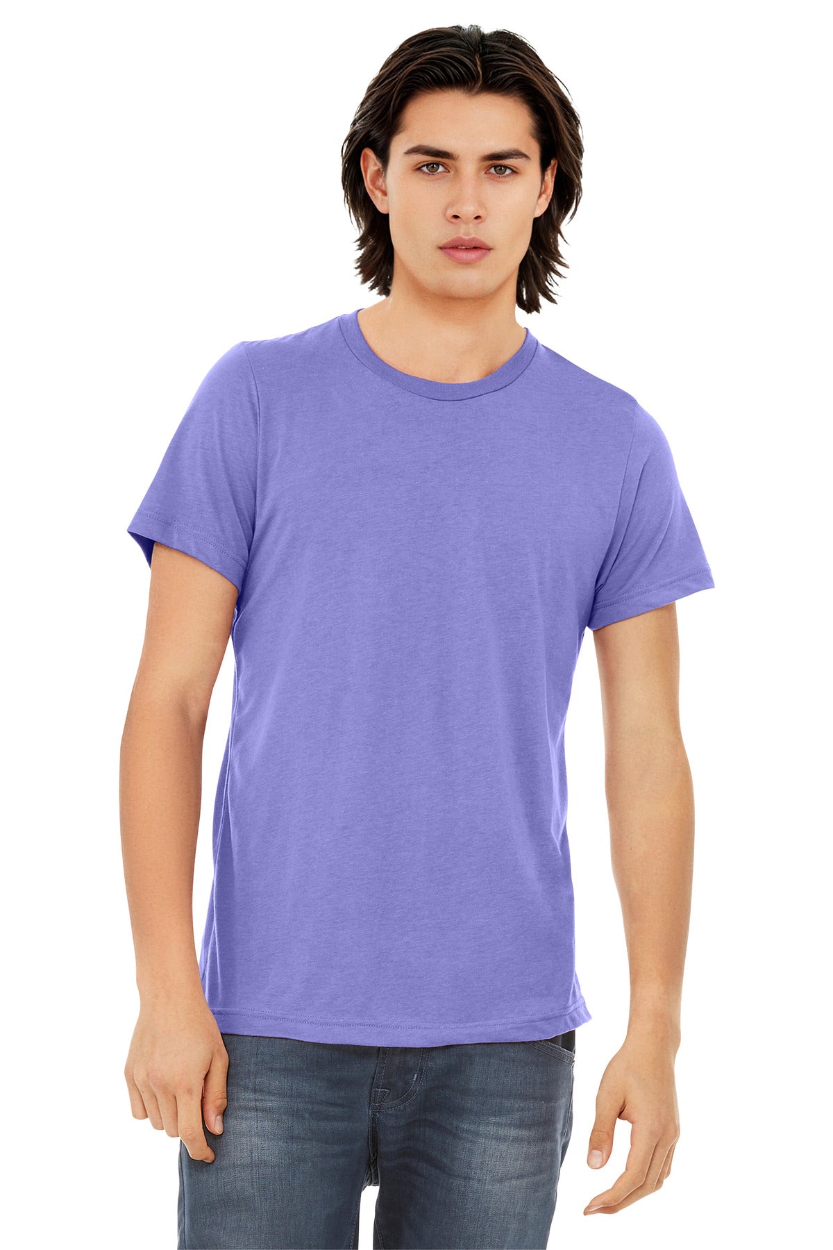 BELLA+CANVAS  Unisex Triblend Short Sleeve Tee. BC3413 - EMBROIDERED