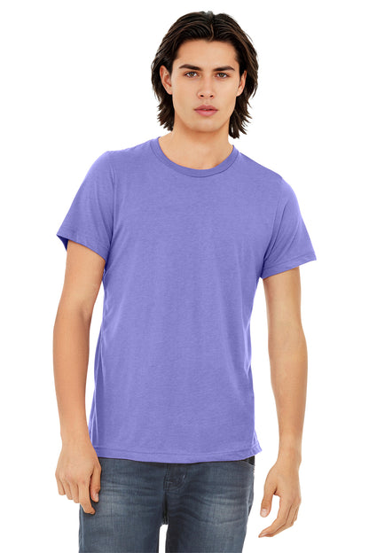 BELLA+CANVAS  Unisex Triblend Short Sleeve Tee. BC3413 - EMBROIDERED