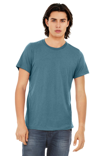 BELLA+CANVAS  Unisex Triblend Short Sleeve Tee. BC3413 - EMBROIDERED