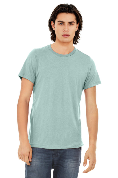 BELLA+CANVAS  Unisex Triblend Short Sleeve Tee. BC3413 - EMBROIDERED