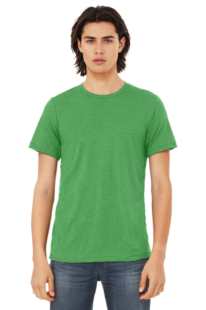 BELLA+CANVAS  Unisex Triblend Short Sleeve Tee. BC3413 - EMBROIDERED