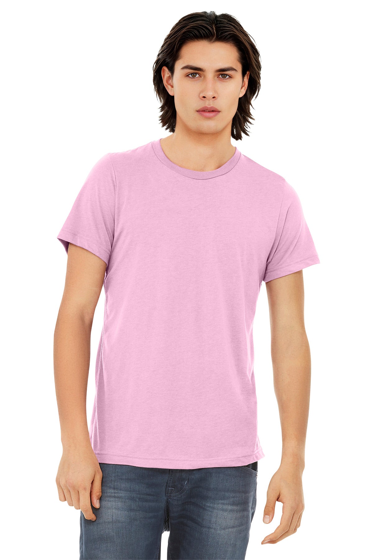 BELLA+CANVAS  Unisex Triblend Short Sleeve Tee. BC3413 - EMBROIDERED