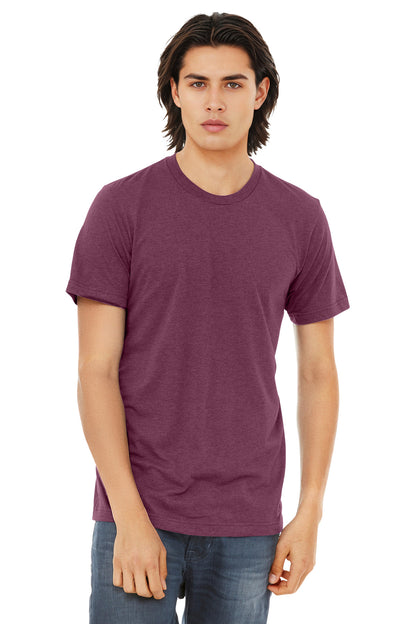 BELLA+CANVAS  Unisex Triblend Short Sleeve Tee. BC3413 - EMBROIDERED