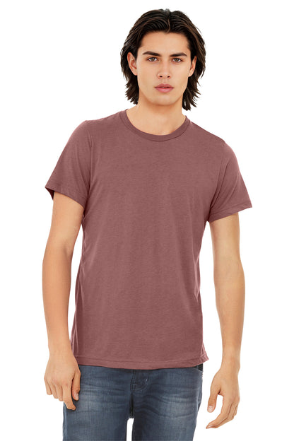 BELLA+CANVAS  Unisex Triblend Short Sleeve Tee. BC3413 - EMBROIDERED