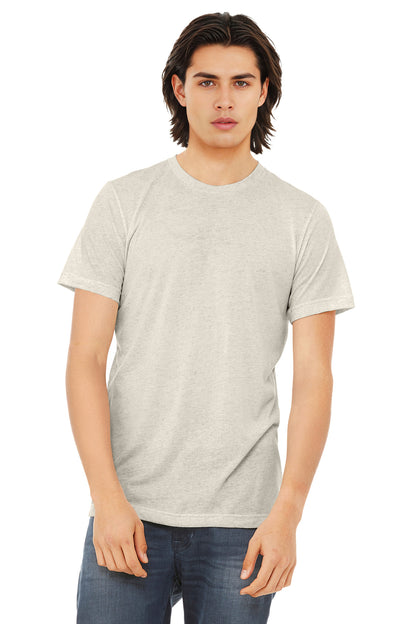 BELLA+CANVAS  Unisex Triblend Short Sleeve Tee. BC3413 - EMBROIDERED