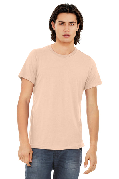 BELLA+CANVAS  Unisex Triblend Short Sleeve Tee. BC3413 - EMBROIDERED