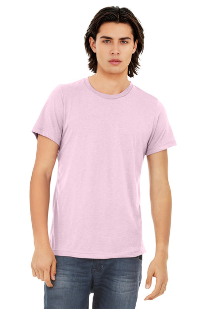 BELLA+CANVAS  Unisex Triblend Short Sleeve Tee. BC3413 - EMBROIDERED