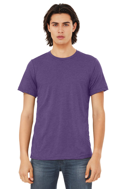 BELLA+CANVAS  Unisex Triblend Short Sleeve Tee. BC3413 - EMBROIDERED