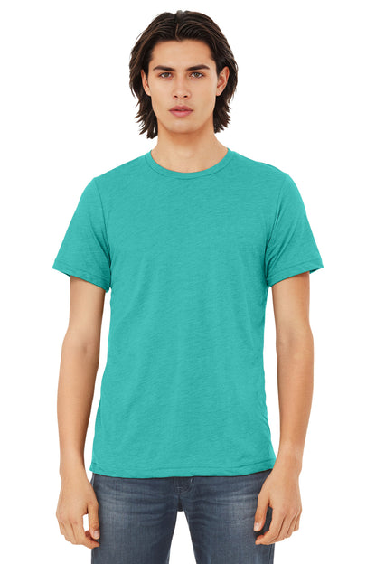 BELLA+CANVAS  Unisex Triblend Short Sleeve Tee. BC3413 - EMBROIDERED
