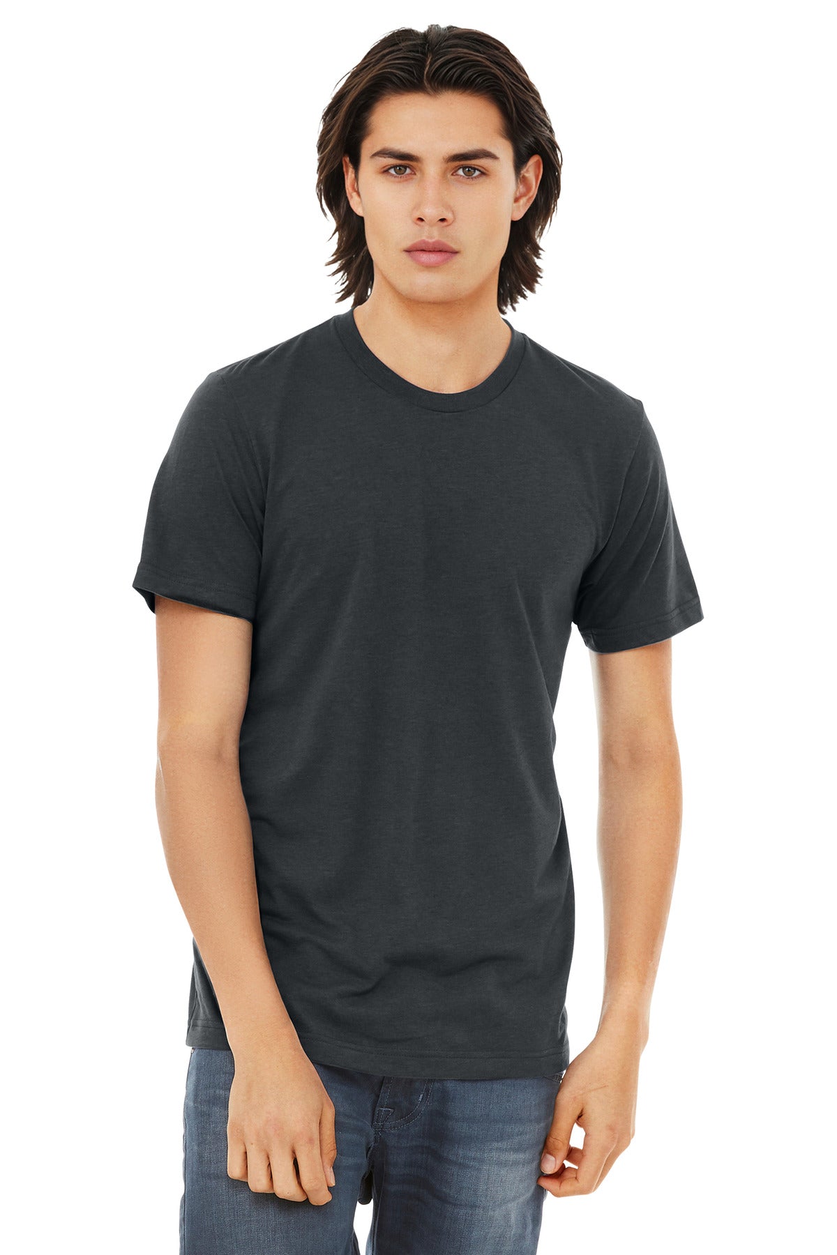 BELLA+CANVAS  Unisex Triblend Short Sleeve Tee. BC3413 - EMBROIDERED