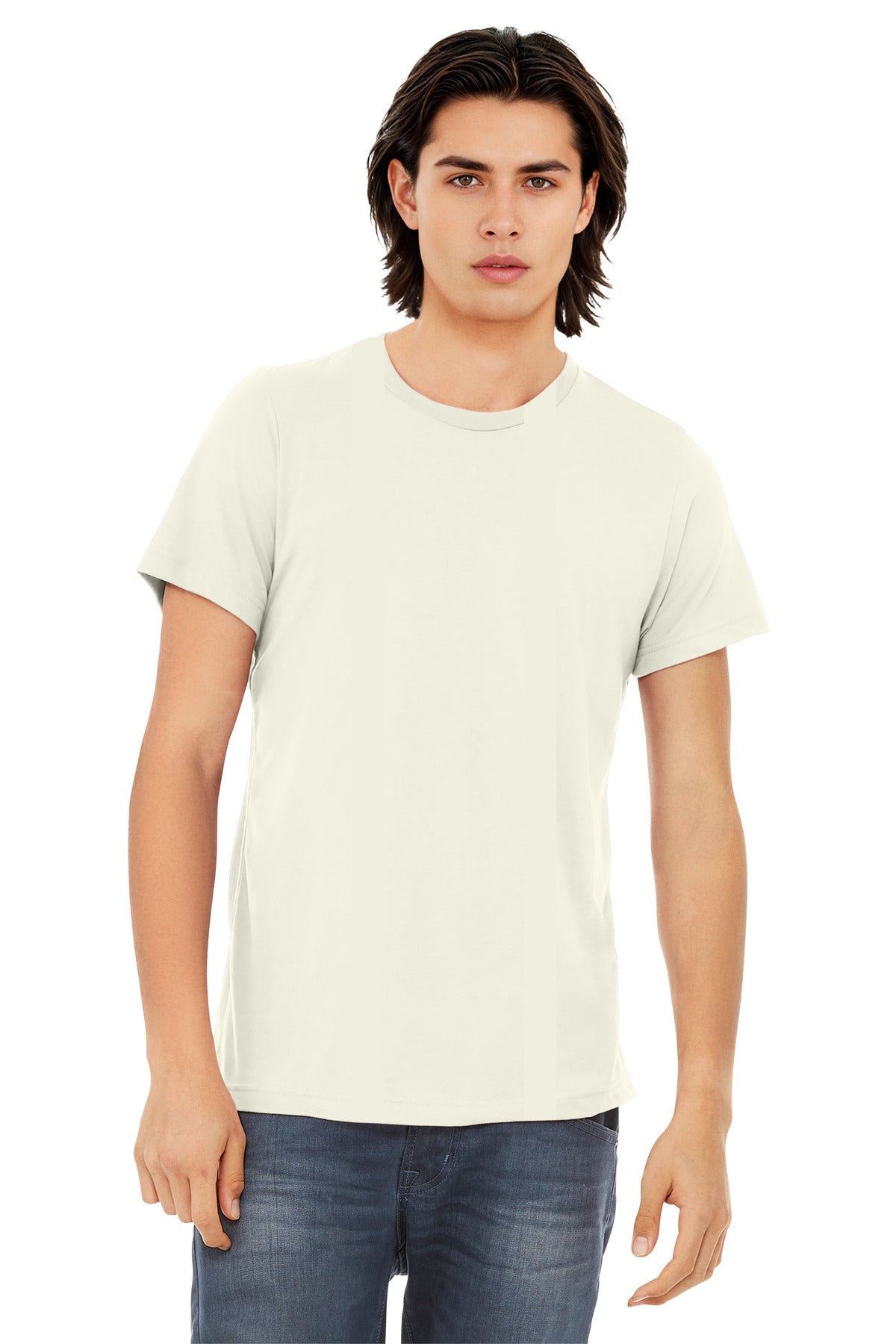 BELLA+CANVAS  Unisex Triblend Short Sleeve Tee. BC3413 - EMBROIDERED