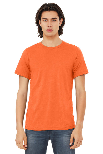 BELLA+CANVAS  Unisex Triblend Short Sleeve Tee. BC3413 - EMBROIDERED