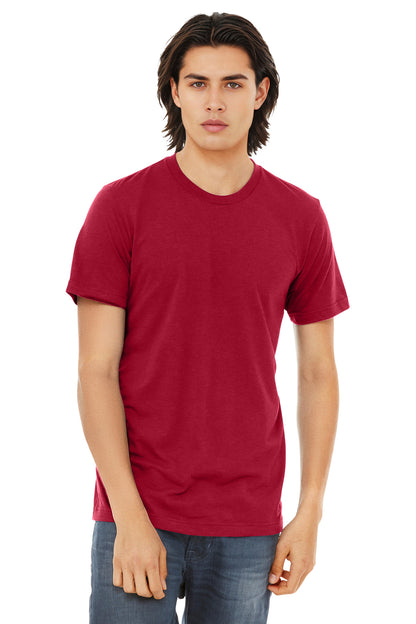 BELLA+CANVAS  Unisex Triblend Short Sleeve Tee. BC3413 - EMBROIDERED