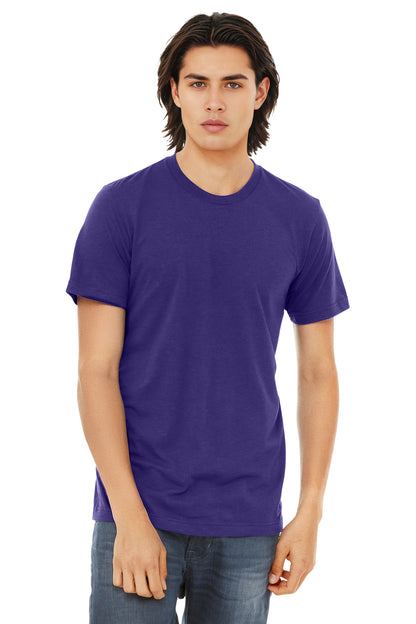 BELLA+CANVAS  Unisex Triblend Short Sleeve Tee. BC3413 - EMBROIDERED