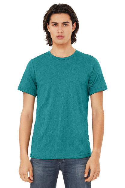 BELLA+CANVAS  Unisex Triblend Short Sleeve Tee. BC3413 - EMBROIDERED