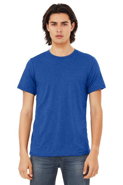 BELLA+CANVAS  Unisex Triblend Short Sleeve Tee. BC3413 - EMBROIDERED