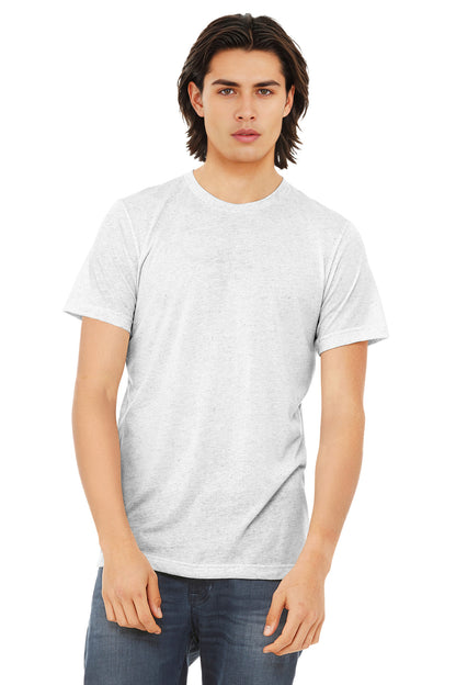 BELLA+CANVAS  Unisex Triblend Short Sleeve Tee. BC3413 - EMBROIDERED