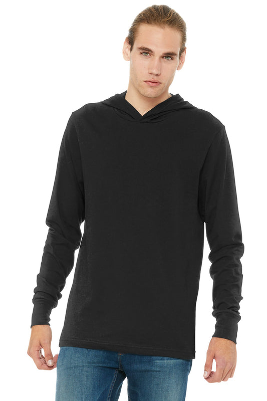 BELLA+CANVAS  Unisex Jersey Long Sleeve Hoodie. BC3512 - EMBROIDERED