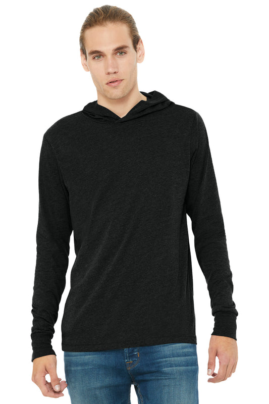 BELLA+CANVAS  Unisex Jersey Long Sleeve Hoodie. BC3512 - EMBROIDERED