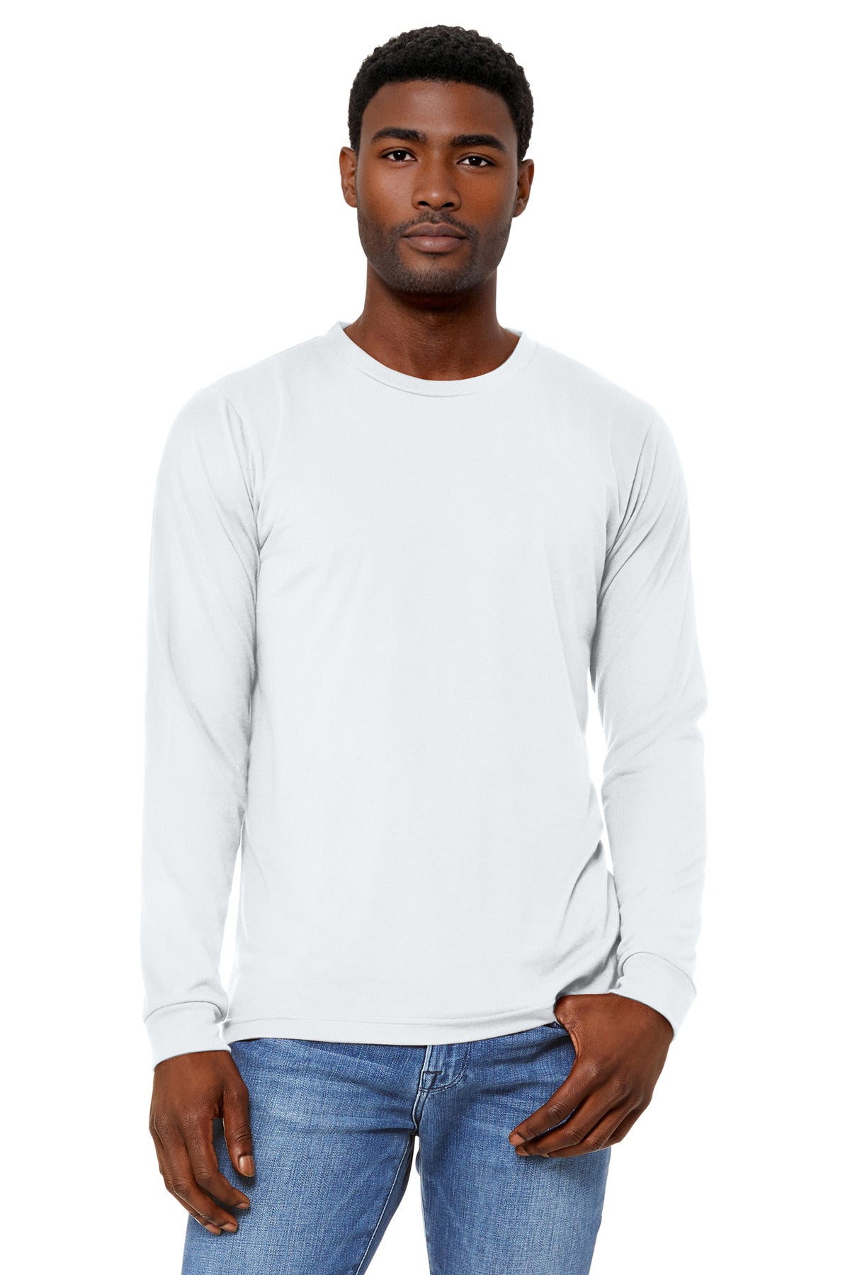 BELLA+CANVAS Unisex Triblend Long Sleeve Tee BC3513 - EMBROIDERED