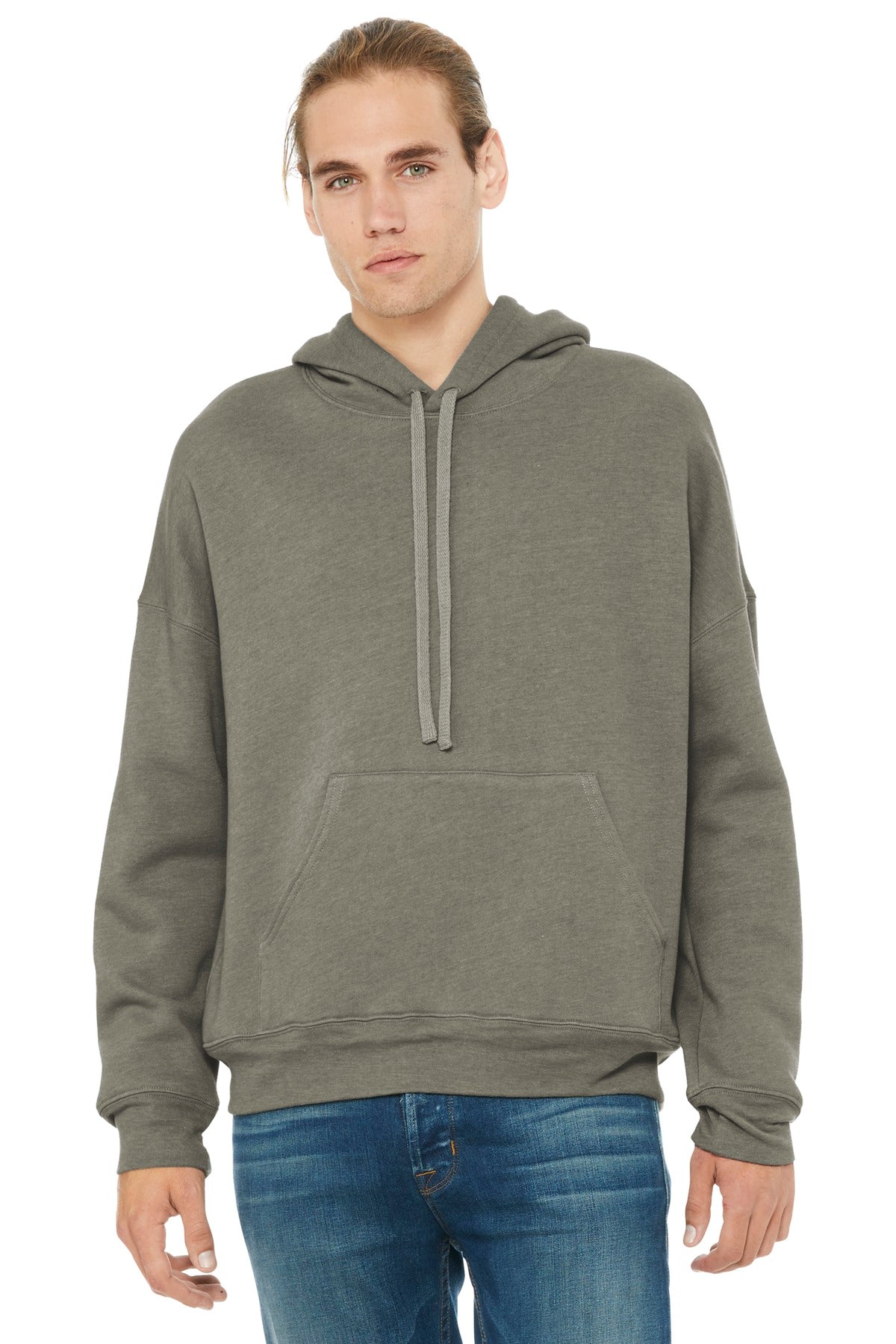 BELLA+CANVAS  Unisex Sponge Fleece Pullover DTM Hoodie. BC3729 - EMBROIDERED