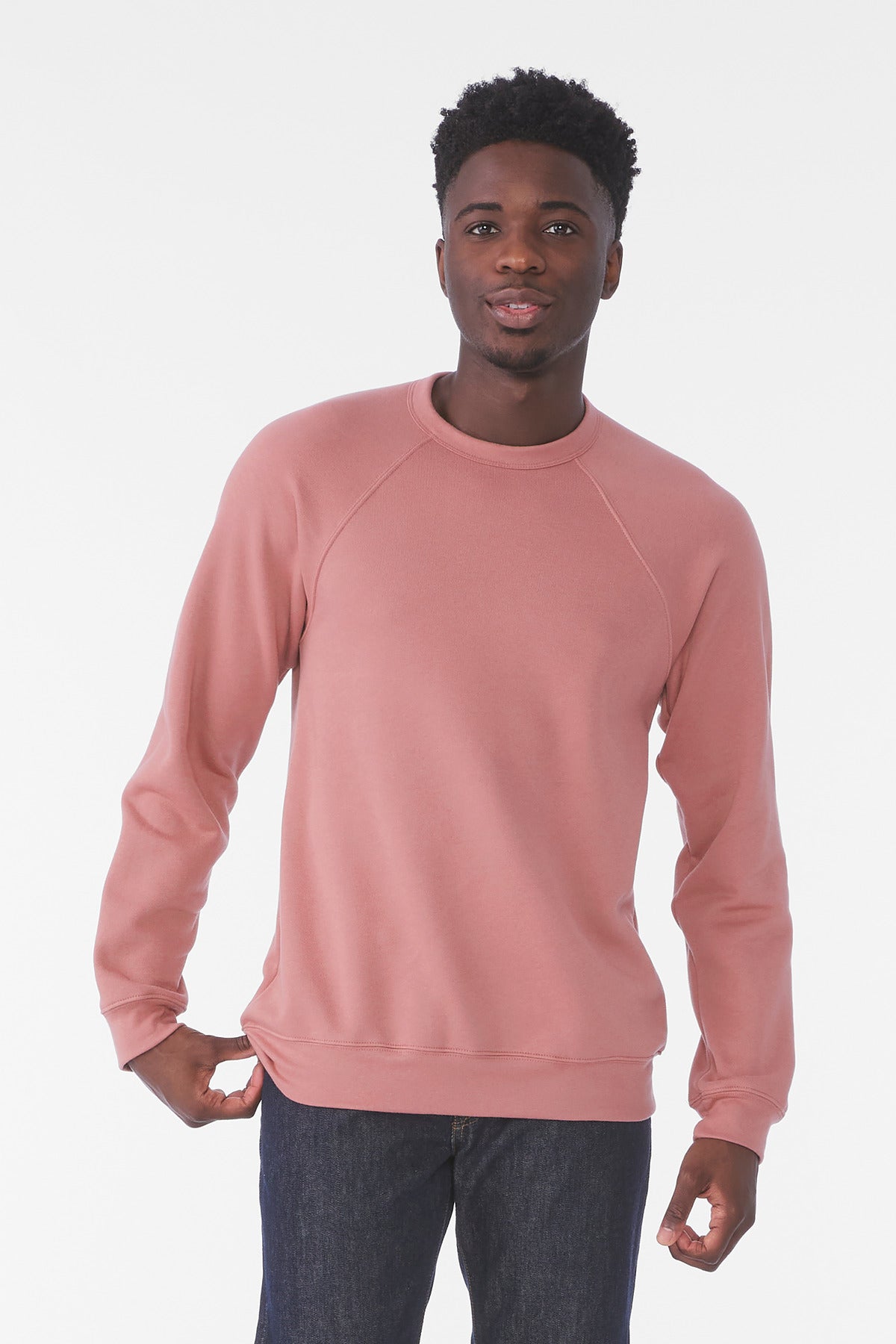 BELLA+CANVAS  Unisex Sponge Fleece Raglan Sweatshirt. BC3901 - EMBROIDERED