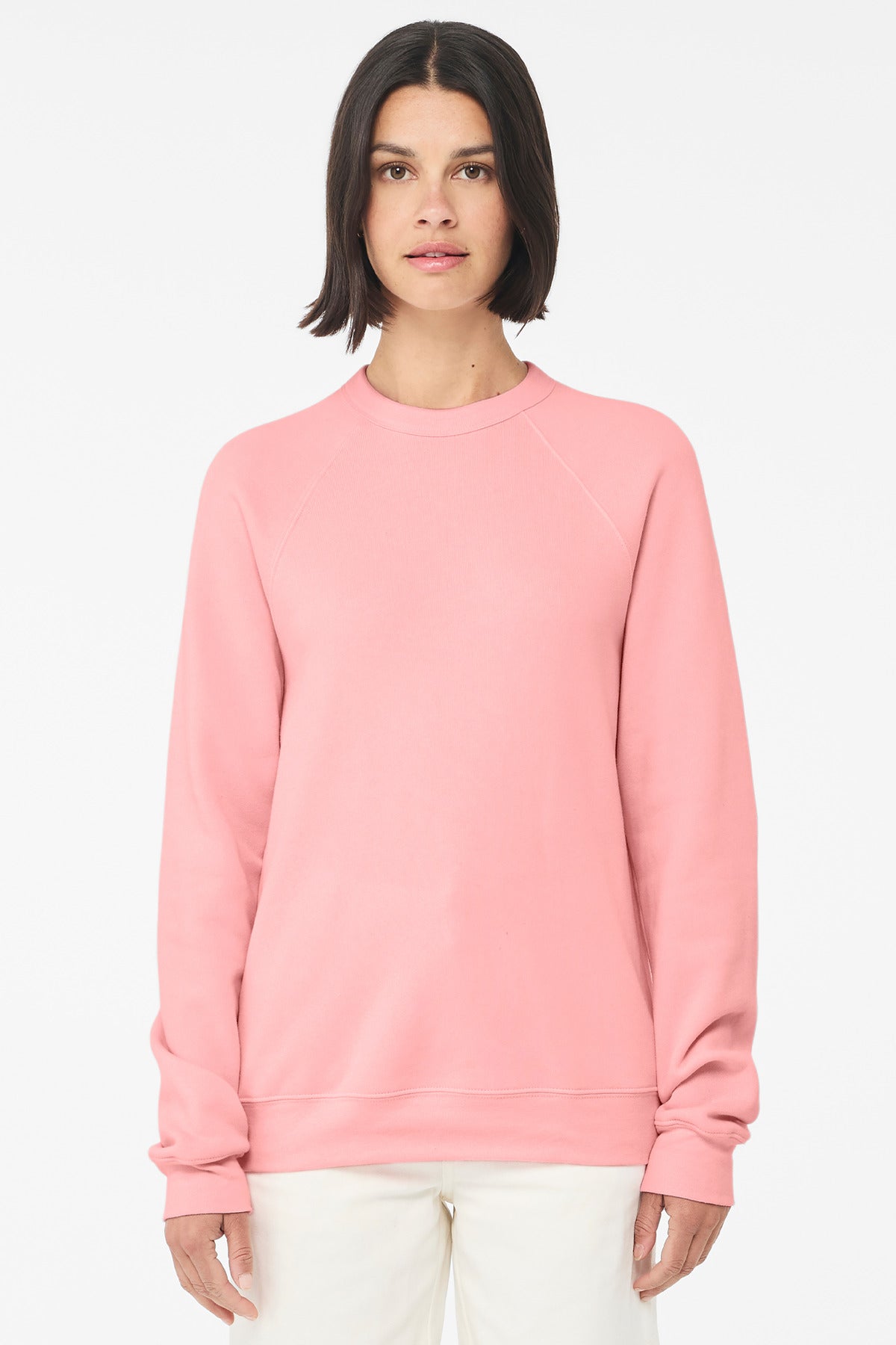 BELLA+CANVAS  Unisex Sponge Fleece Raglan Sweatshirt. BC3901 - EMBROIDERED