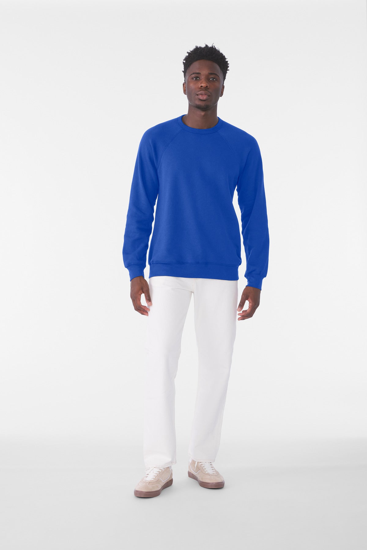 BELLA+CANVAS  Unisex Sponge Fleece Raglan Sweatshirt. BC3901 - EMBROIDERED