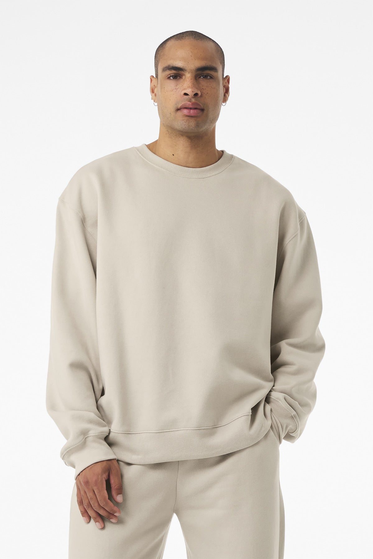 BELLA+CANVAS Unisex 10-Ounce Heavyweight Crewneck Sweatshirt BC4711 - EMBROIDERED