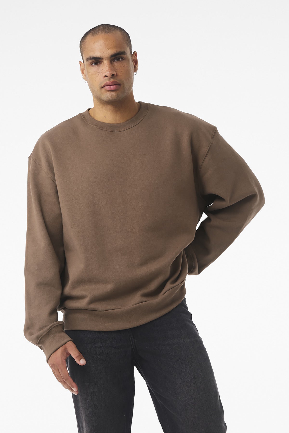 BELLA+CANVAS Unisex 10-Ounce Heavyweight Crewneck Sweatshirt BC4711 - EMBROIDERED