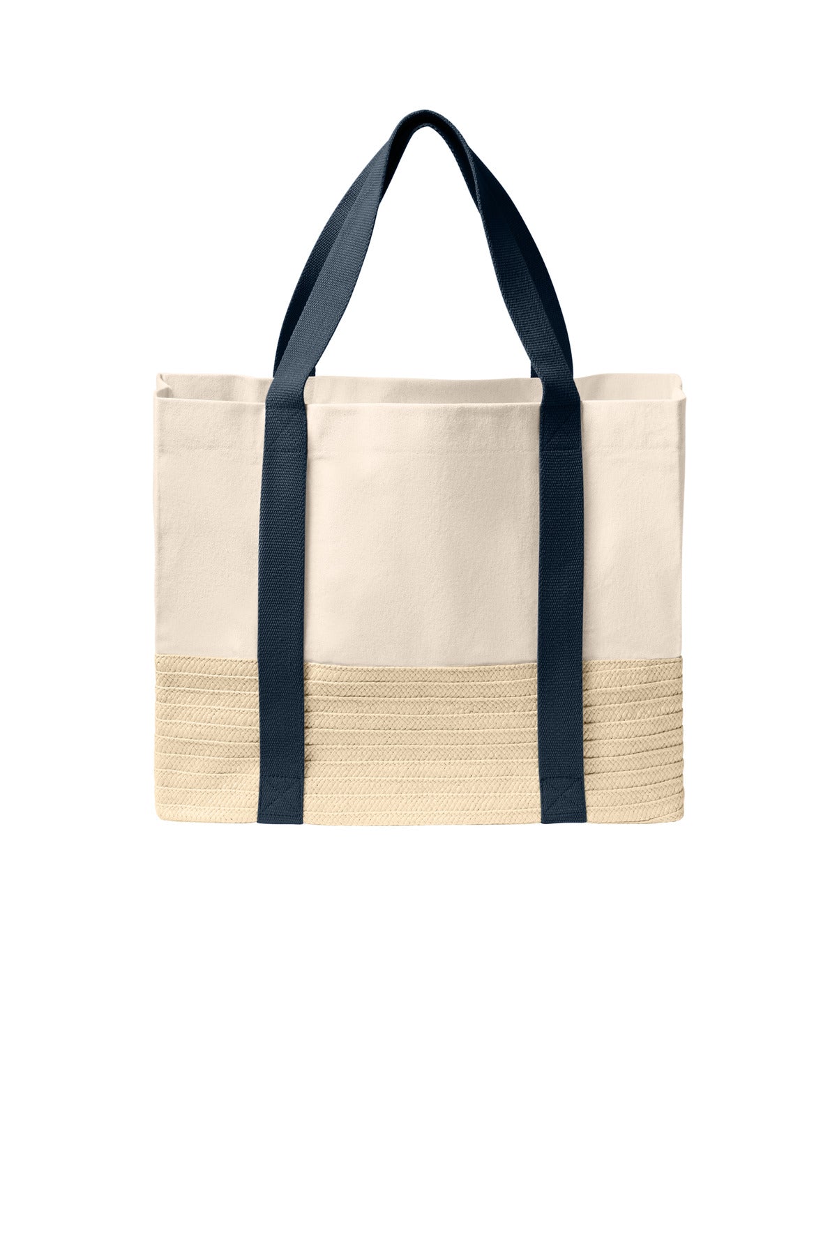 Port Authority Straw Market Tote BG450 - EMBROIDERED