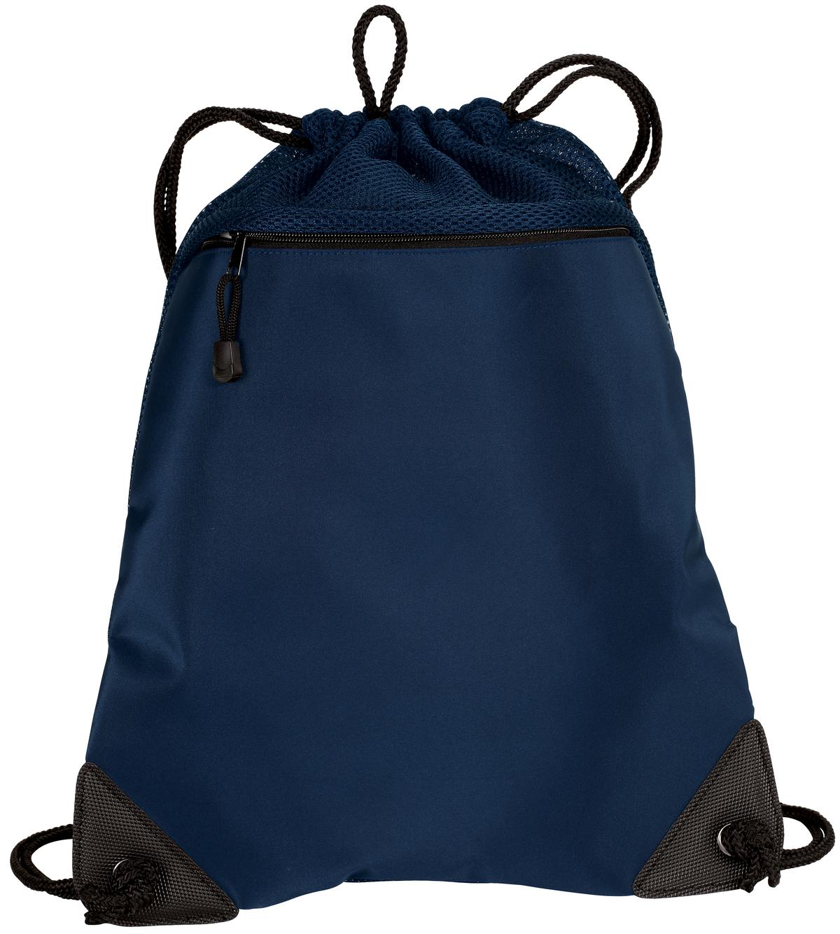Port Authority - Cinch Pack with Mesh Trim.  BG810 - EMBROIDERED