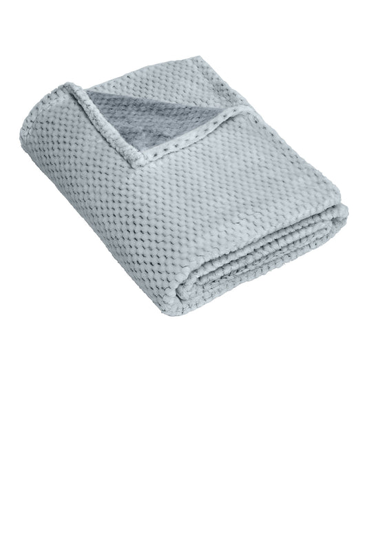 Port Authority  Plush Texture Blanket. BP35 - EMBROIDERED