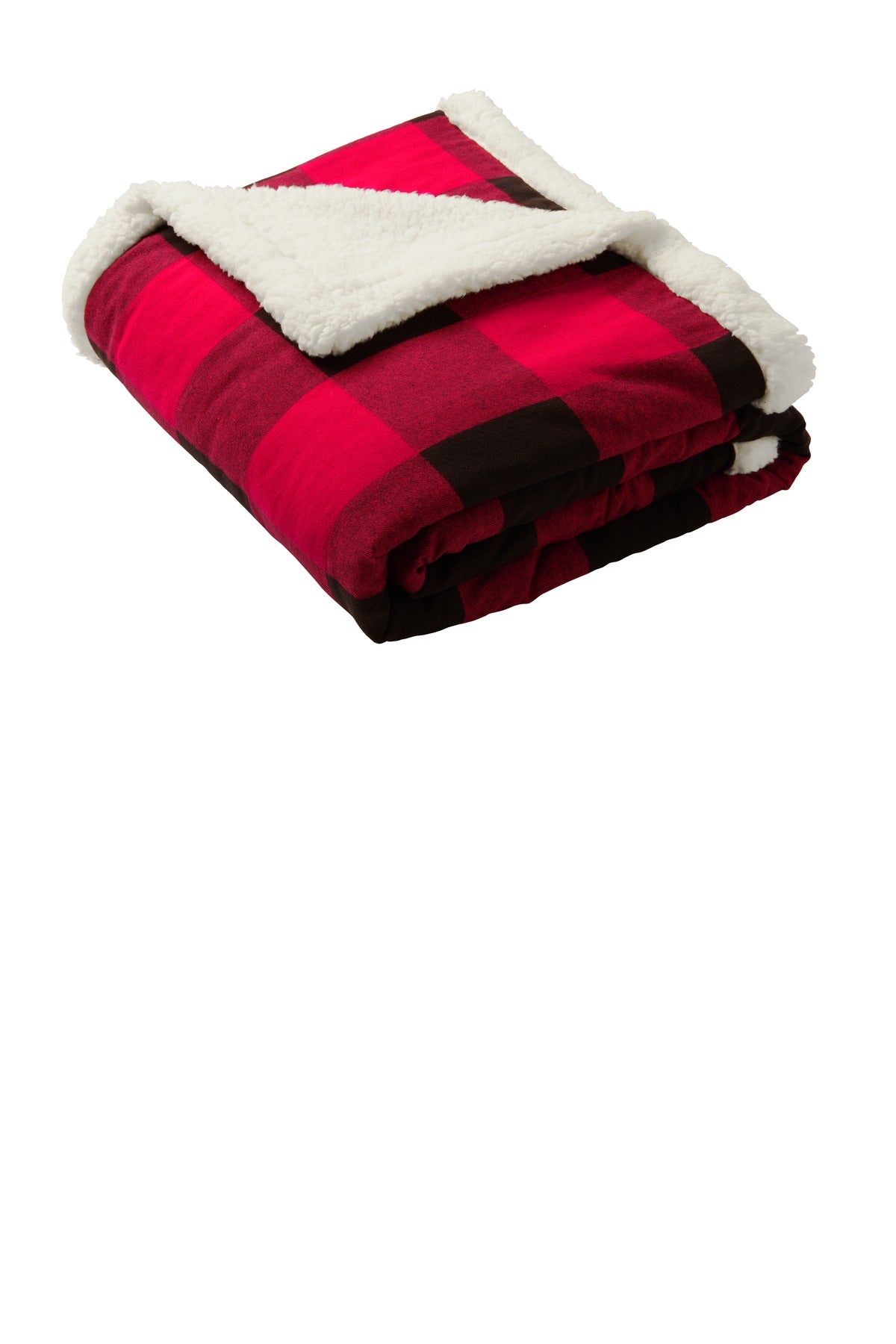 Port Authority  Flannel Sherpa Blanket. BP43 - EMBROIDERED