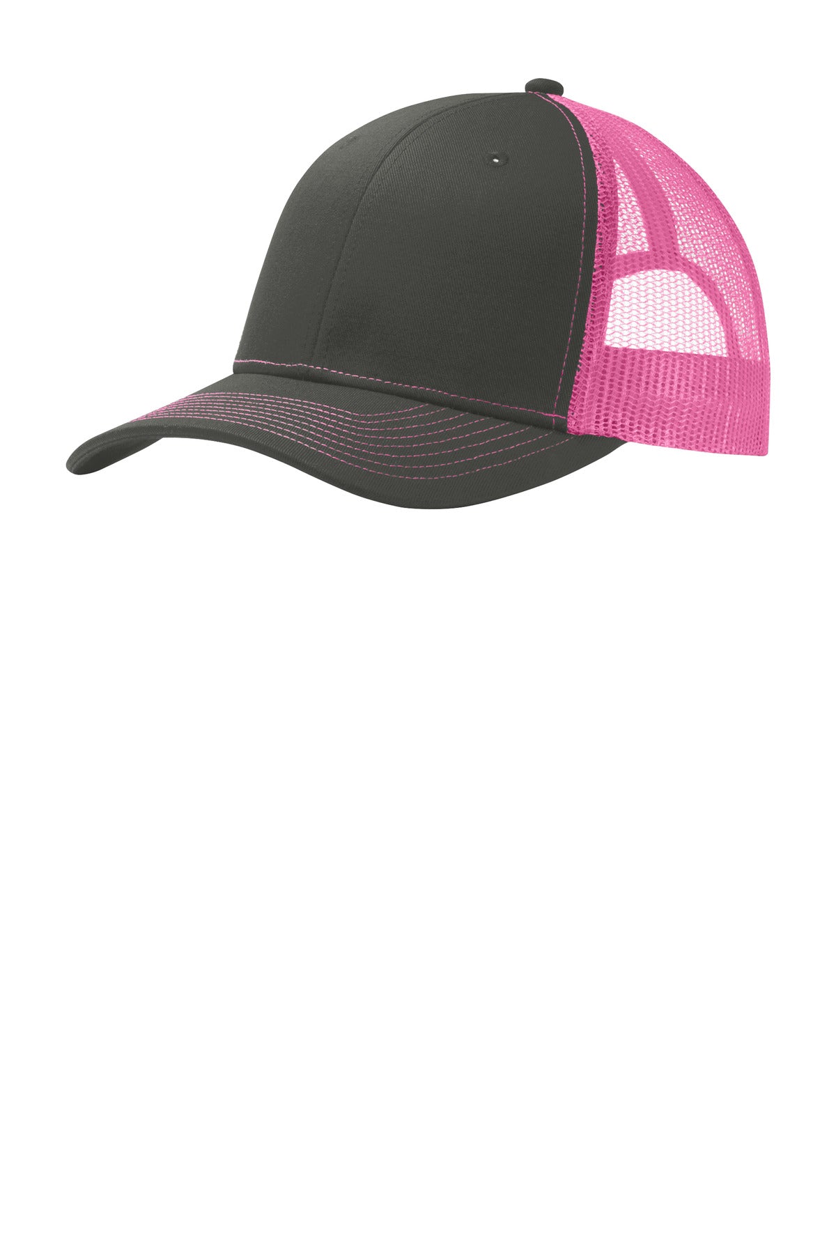 Port Authority Snapback Trucker Cap. C402 - EMBROIDERED