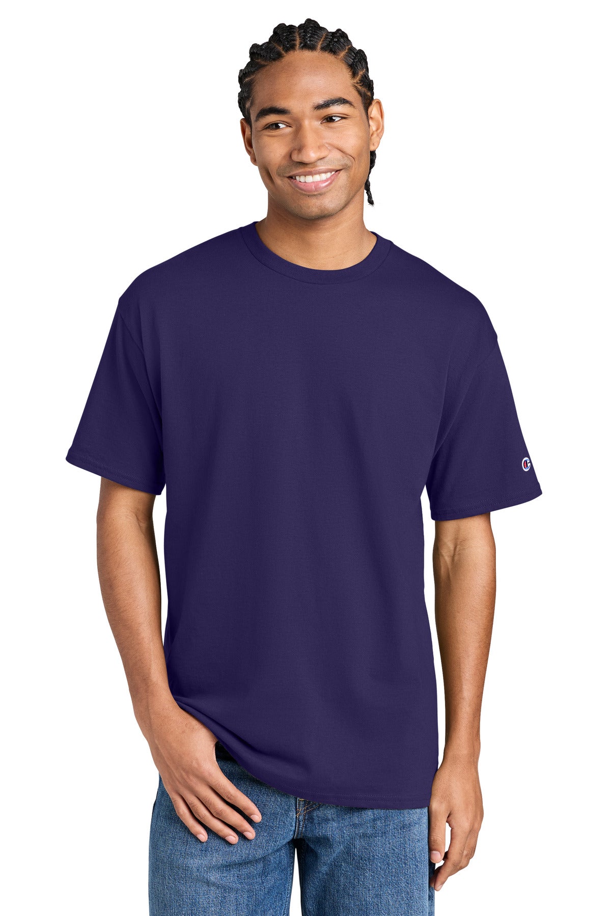 Champion Jersey Short Sleeve Tee CH1000 - EMBROIDERED