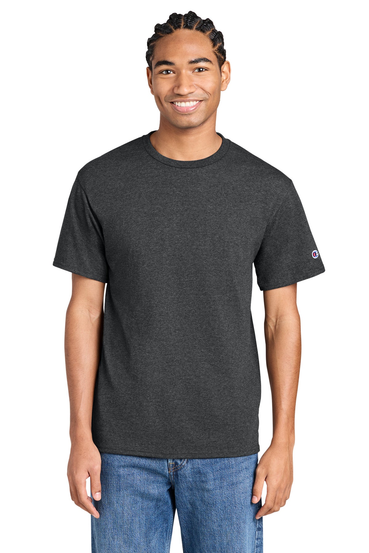 Champion Jersey Short Sleeve Tee CH1000 - EMBROIDERED