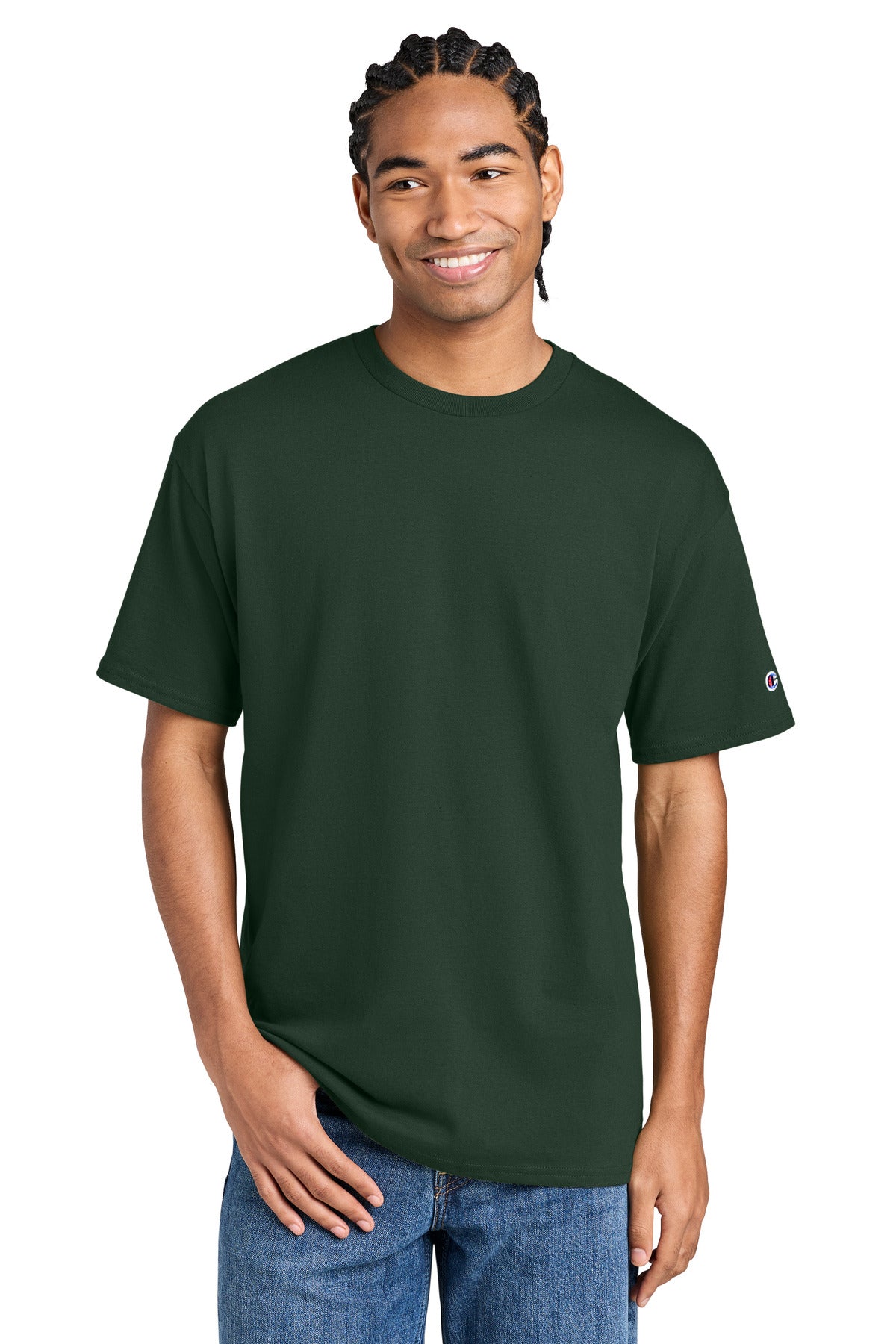 Champion Jersey Short Sleeve Tee CH1000 - EMBROIDERED