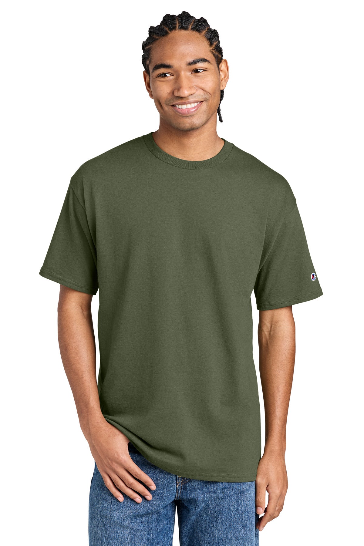 Champion Jersey Short Sleeve Tee CH1000 - EMBROIDERED