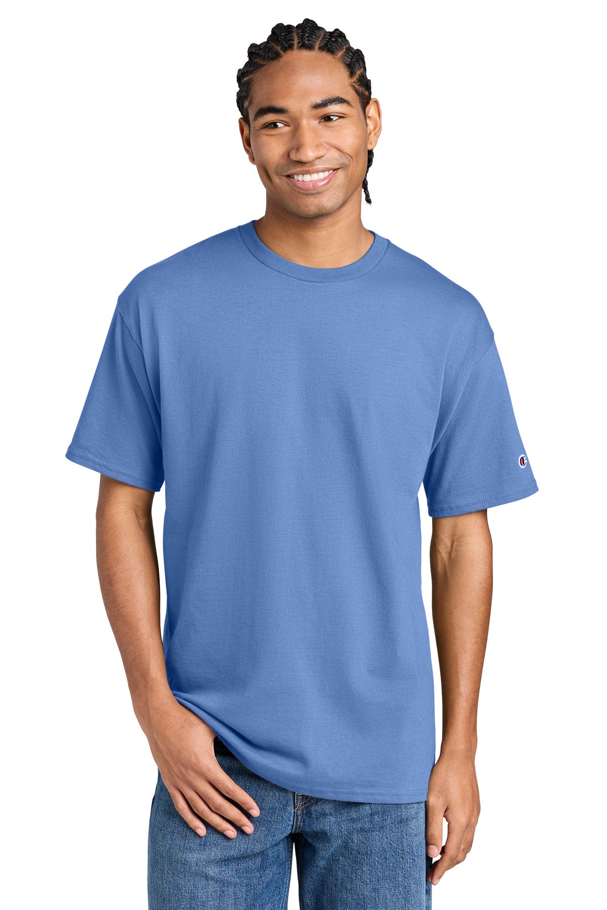 Champion Jersey Short Sleeve Tee CH1000 - EMBROIDERED