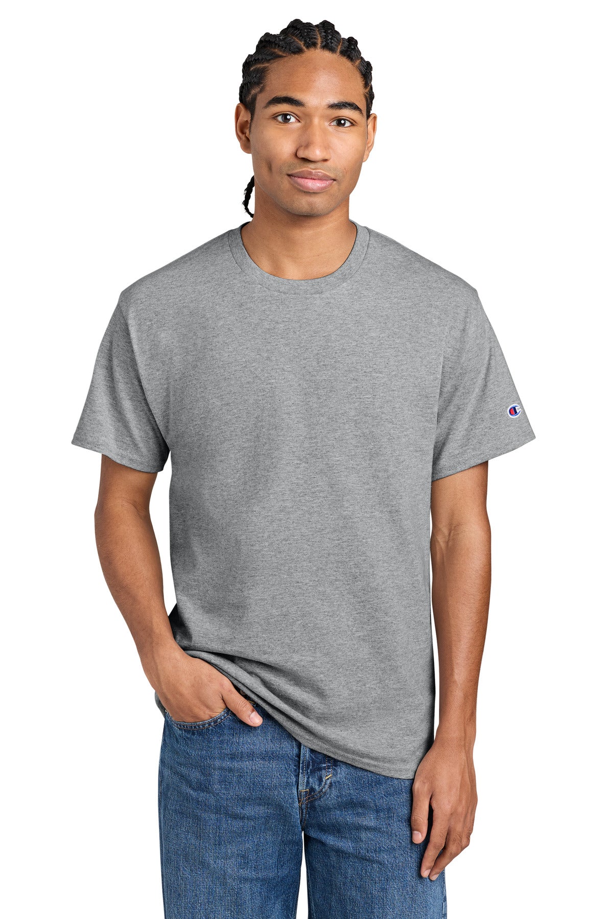 Champion Jersey Short Sleeve Tee CH1000 - EMBROIDERED