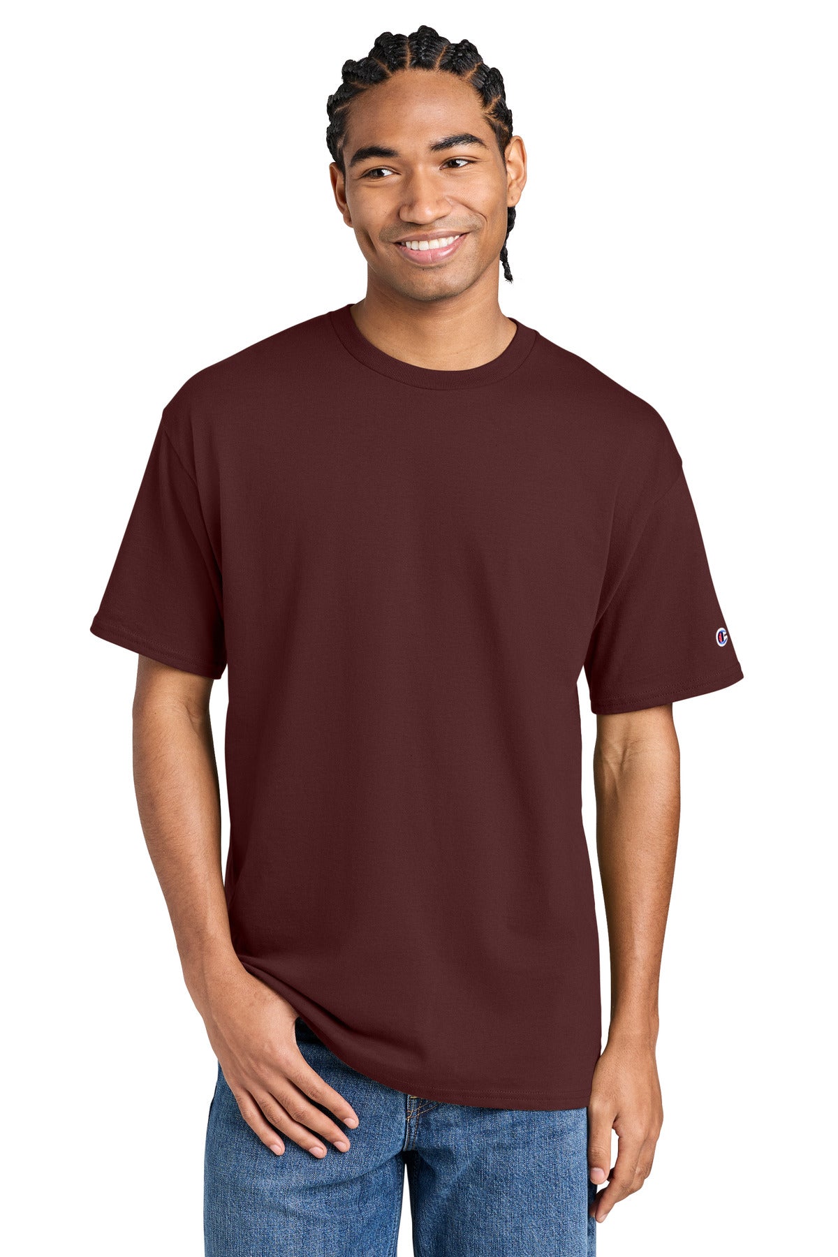 Champion Jersey Short Sleeve Tee CH1000 - EMBROIDERED